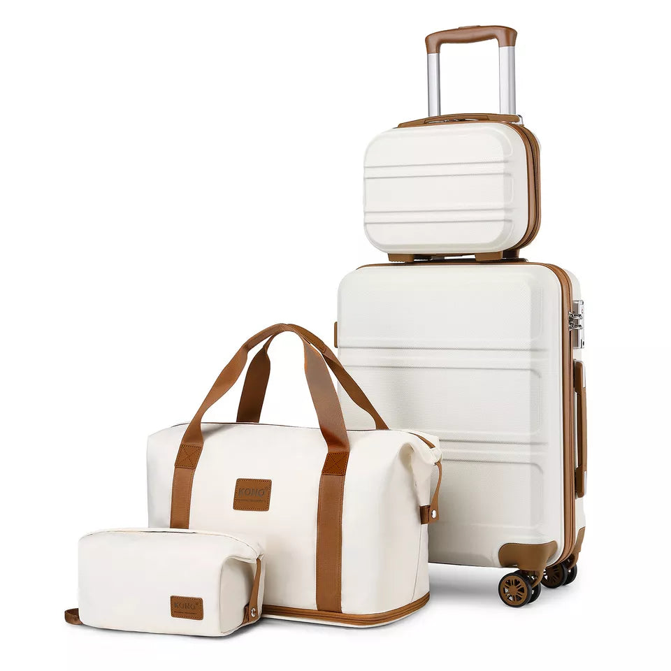 Treamy™ 4-Piece Hard Shell Suitcase Set