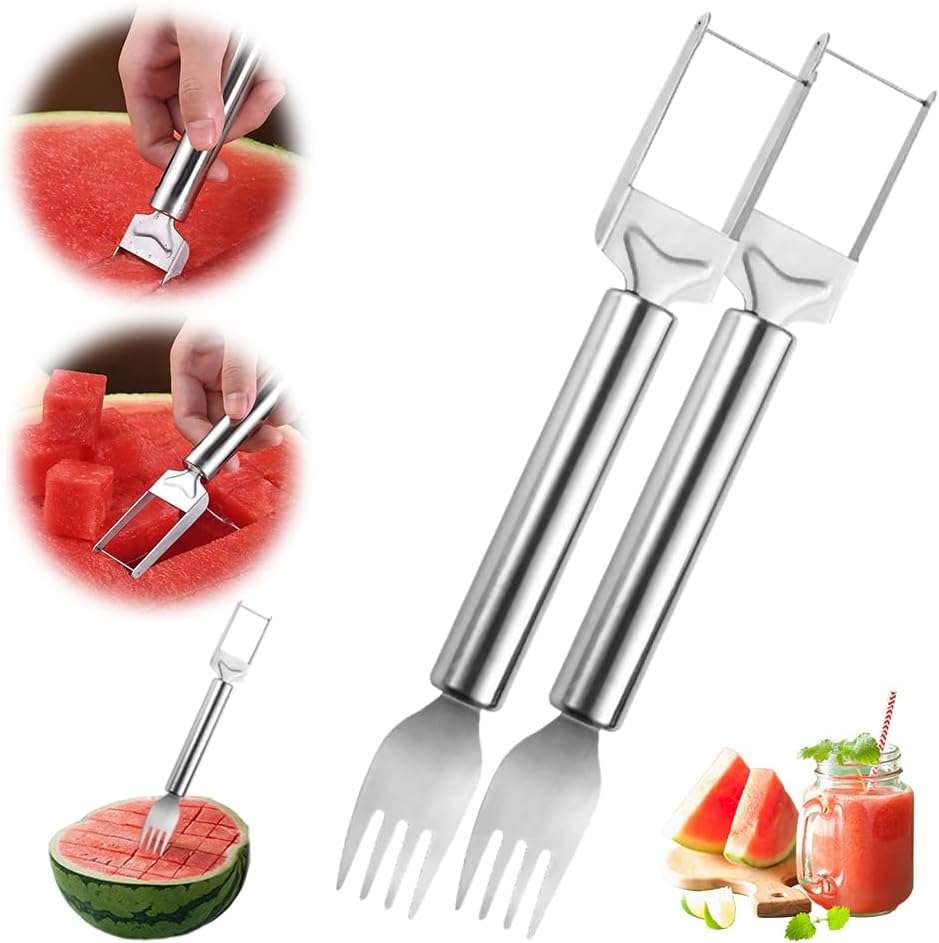 Treamy™ 2-in-1 Watermelon Cutter and Fork