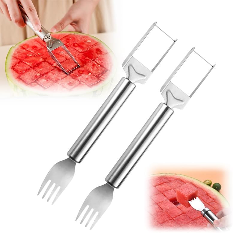 Treamy™ 2-in-1 Watermelon Cutter and Fork