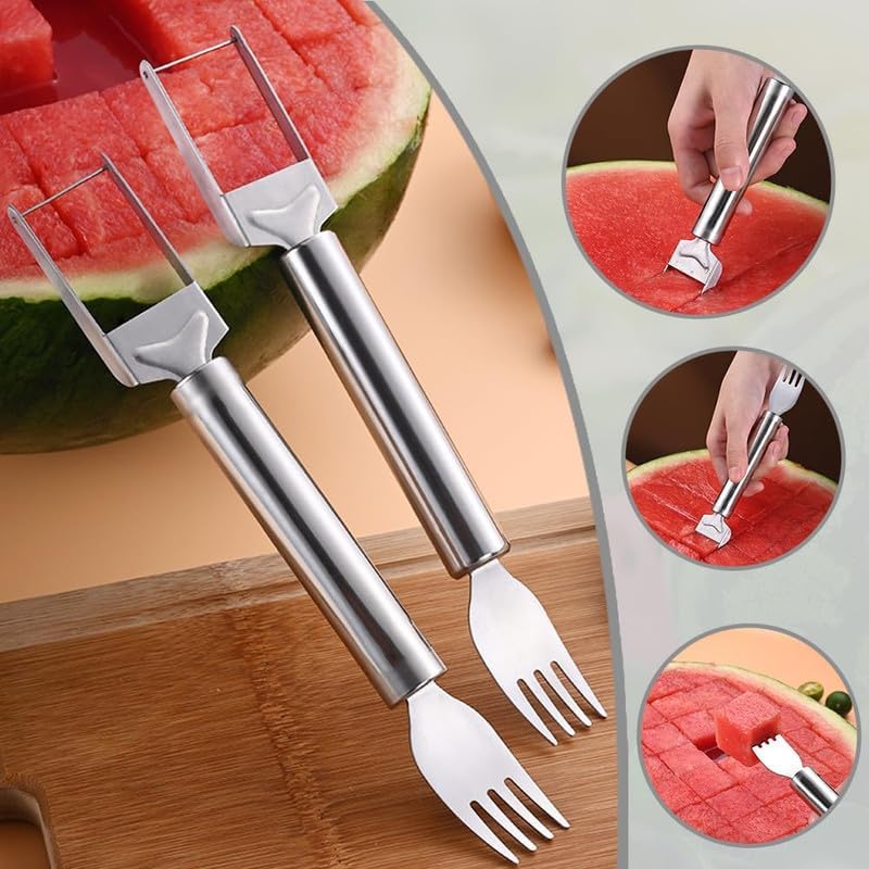 Treamy™ 2-in-1 Watermelon Cutter and Fork