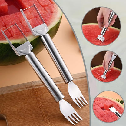 Treamy™ 2-in-1 Watermelon Cutter and Fork