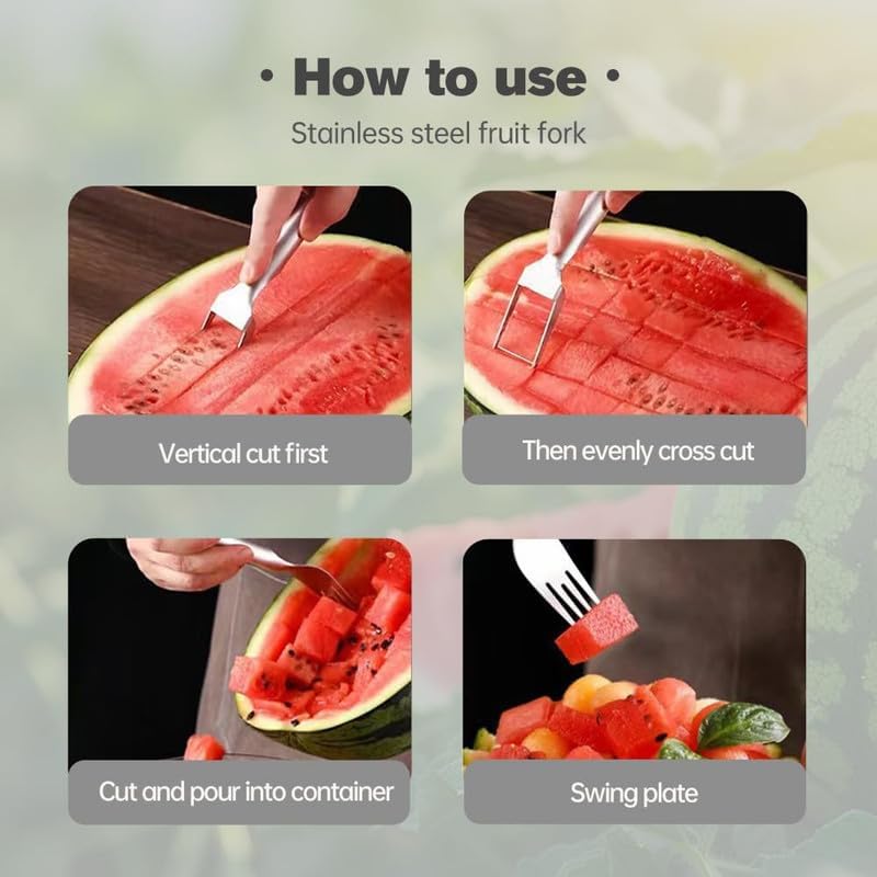 Treamy™ 2-in-1 Watermelon Cutter and Fork