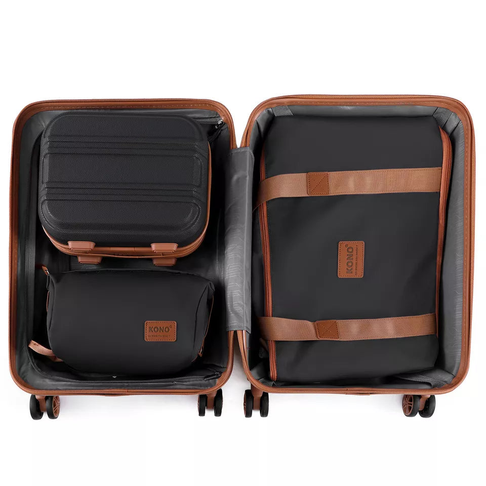 Treamy™ 4-Piece Hard Shell Suitcase Set