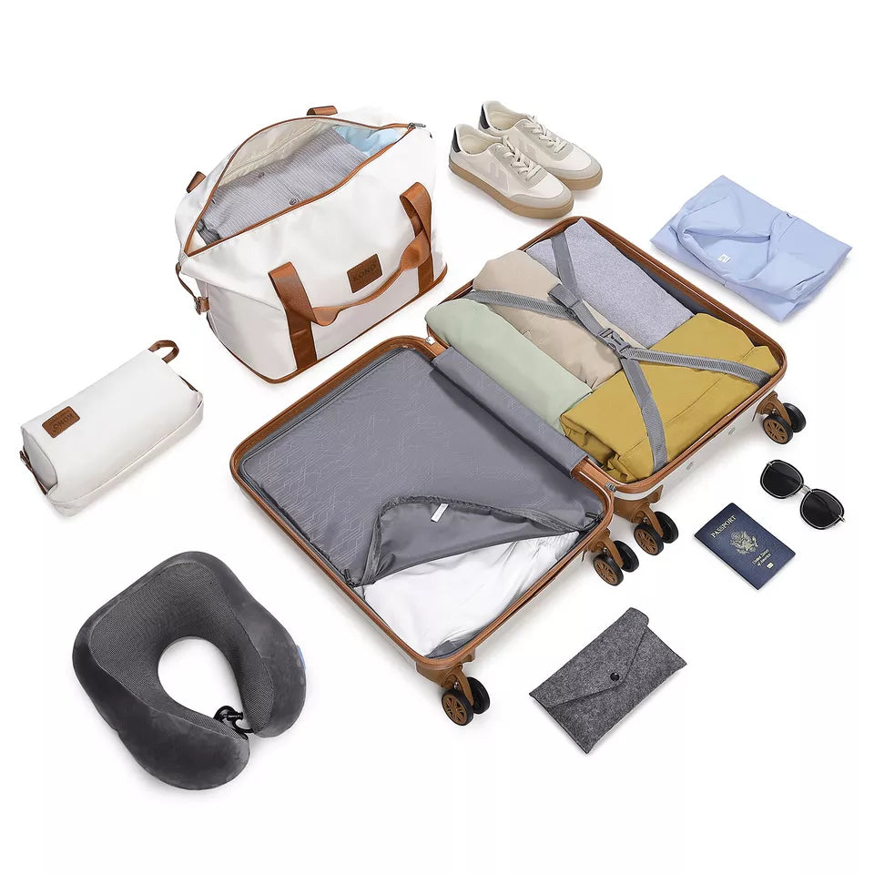 Treamy™ 4-Piece Hard Shell Suitcase Set