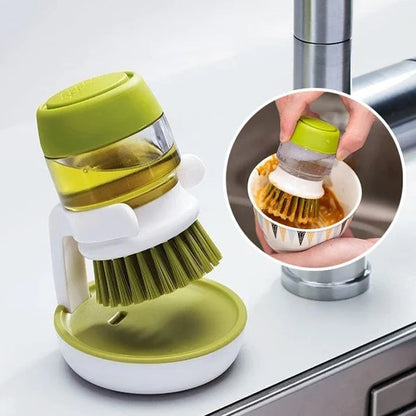 Soap-Dispensing Cleaning Brush