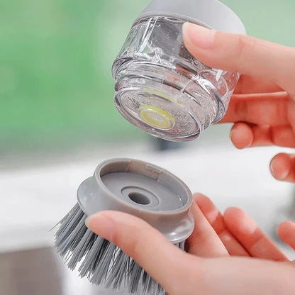 Soap-Dispensing Cleaning Brush