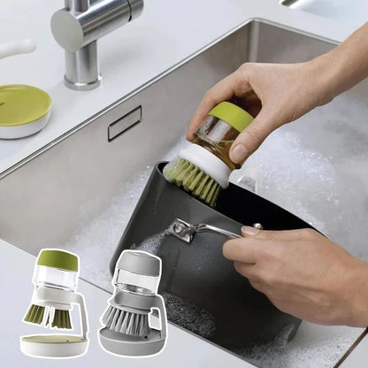 Soap-Dispensing Cleaning Brush