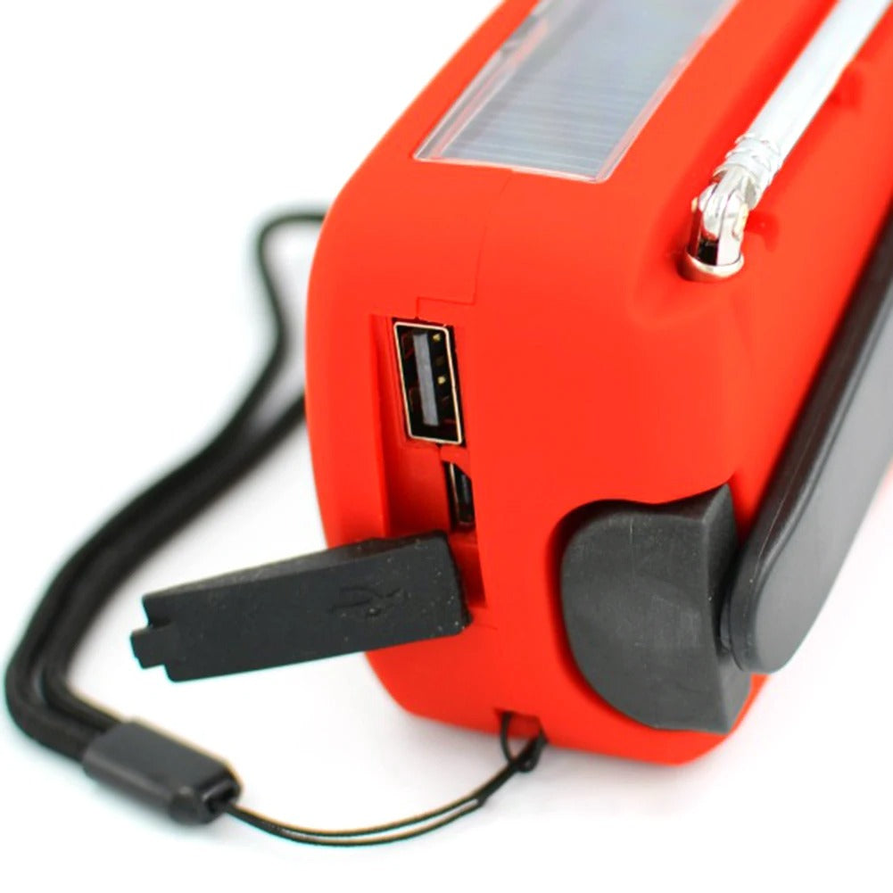 Treamy™ Solar Hand Crank Camping Light with Radio