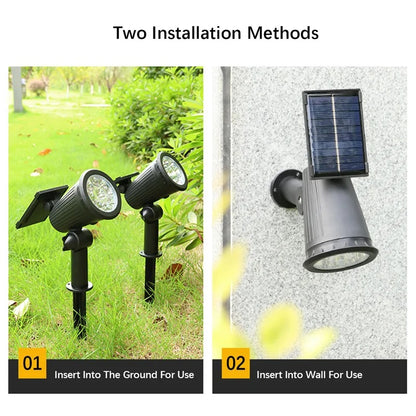 Treamy™ Solar Spotlights: Outdoor Lighting Solution